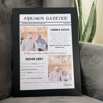 Aşkımın Gazetesi (çerçeveli)