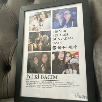 İyi ki bacım (çerçeveli)