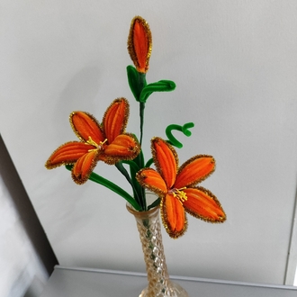 Vazoda Simli Turuncu Lilyum