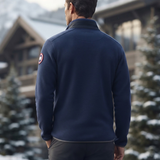 Canada Goose Arctic Program Lacivert Yarım Fermuarlı Polar