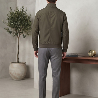 Barbour Premium Haki Su Geçirmez Bomber Ceket