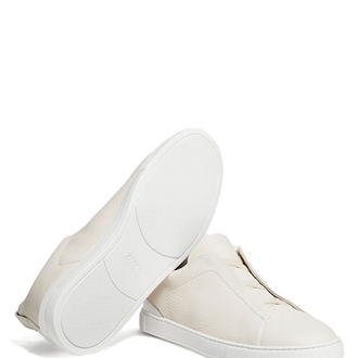 Zegna Beyaz Erkek Deri Sneaker