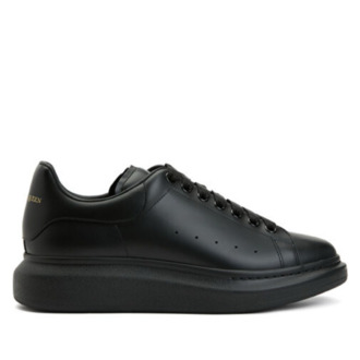 Alexander McQueen Siyah Erkek Deri Sneaker Spor Ayakkabı