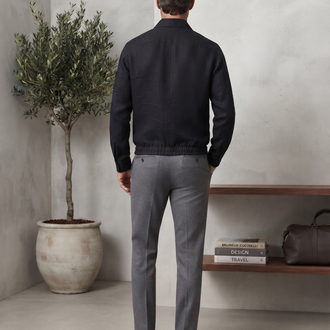 Brunello Cucinelli Premium Siyah Fermuarlı Ceket