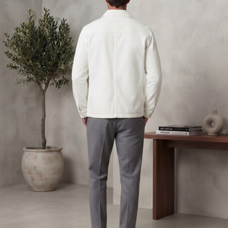 Lacoste Premium Beyaz Gömlek Ceket