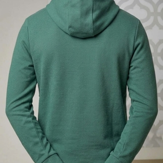 Lacoste Erkek Kapüşonlu Büyük Logo Detaylı Yeşil Sweatshirt