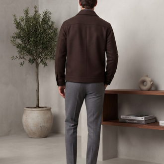 Zegna Premium Kahverengi Düğmeli Ceket