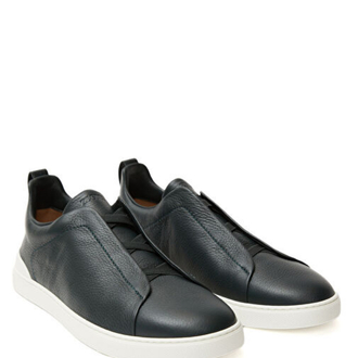 Zegna Siyah Erkek Deri Sneaker
