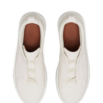 Zegna Beyaz Erkek Deri Sneaker
