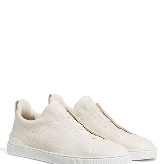 Zegna Beyaz Erkek Deri Sneaker