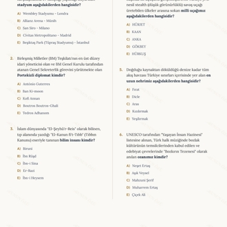 KPSS Güncel Bilgiler | 40 ÖSYM Tarzı Deneme - Dijital PDF
