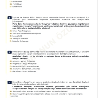KPSS Tarih - Sınav Öncesi Çözmenizi Tavsiye Ettiğimiz 750 Soru | ÖSYM Tarzında | Dijital PDF