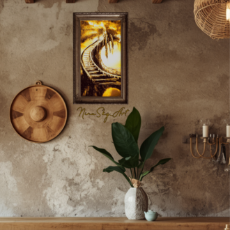 The Light of Yellow Wisdom Panel 1 — Premium Long Vertical Art by SoulAnchor