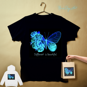Cyber Goth Neon Butterfly Triptych Set of 3 | SoulAnchor