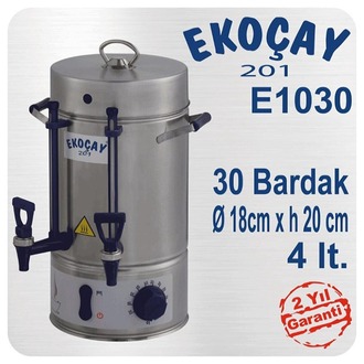 Ekoçay Çay Makinesi 30 Bardak Semaver