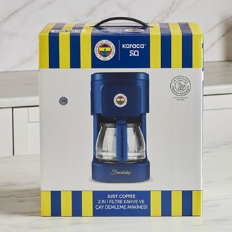 Karaca Just Coffee Aroma 2 in 1 Lisanslı Filtre Kahve ve Çay Demleme Makinesi Fenerbahçe