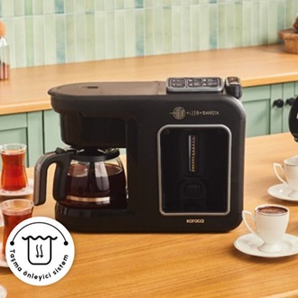 Karaca Hatır Plus Barista 6 In 1 Latte Cappucino ve Közde Türk Kahvesi Makinesi Black Silver