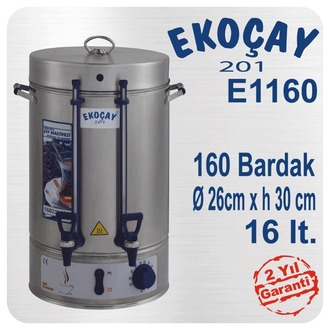 Ekoçay Çay Makinesi 160 Bardak Semaver