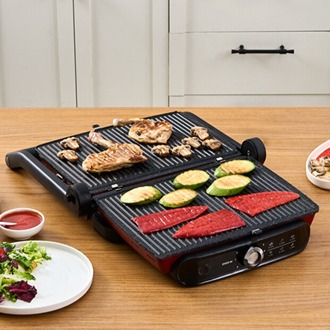 Karaca Gastro Grill Pro 2400 W Izgara ve Tost Makinesi Kırmızı