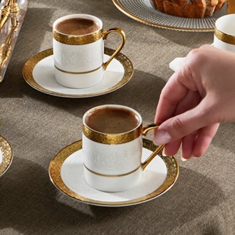 Karaca Royal Bone Victoria 6 Kişilik Kahve Fincanı 90 ml