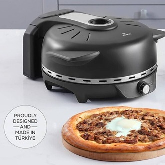 Karaca Gastro 10 in 1 Pizza Lahmacun ve Tandır Ekmeği Makinesi Biodiamond Matte Black