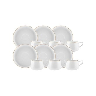 Karaca Hole 6 Kişilik Kahve Fincan Takımı 80 ml Gold