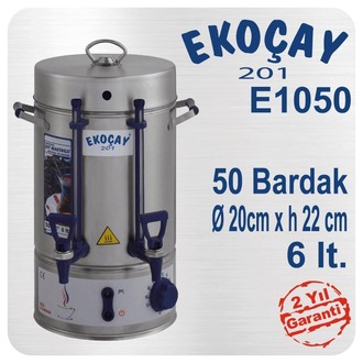 Ekoçay Çay Makinesi 50 Bardak Semaver