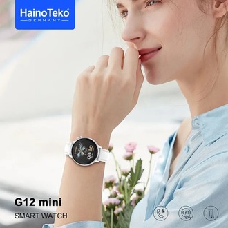 Haino Teko G12 Mini Akıllı Saat 3 Kordonlu Bayanlar Için Şık Tasarım Amoled Ekran