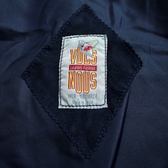 90s VOLS NOUS Süet Deri-Yün Bomber Ceket