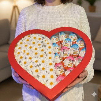 LED ışıkla süslenmiş şık papatya buketi