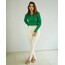 zümrüt yeşili crop bluz