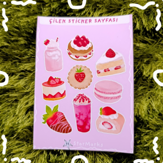 çilek sticker sheet 