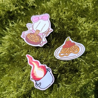 Makarna sticker sayfası