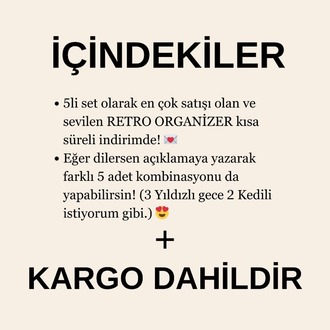 5'li İndirimli RETRO set - stok: 2 -