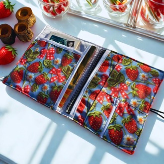 YENİ - Çilekli Düğmeli Organizer - SINIRLI STOK
