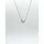 Talon Zincir Kalp Kolye - Gold