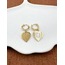 Romance Dangles Çelik Gold Küpe
