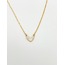 Talon Zincir Kalp Kolye - Gold