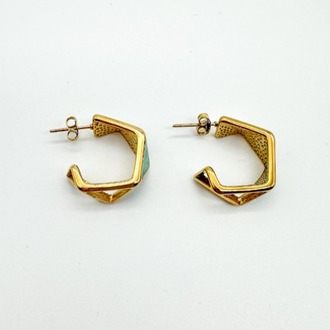 Mirava Geo Steel Earring | Çelik Küpe