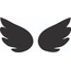 Araç, Cam, Duvar, Melek,Kanat, sticker PNG DOSYASIDIR