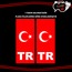 Tr Plaka Türk Bayrağı Sticker Etiket Yapıştırma 1 Çift