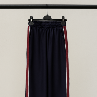 Şerit Detaylı Beli Lastikli Pantalon