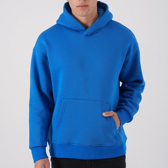Kapüşonlu Mavi Sweatshirt Hoodie