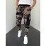 Kamuflaj Kargo Cepli Siyah Garnili Jogger Pantolon STGN-3005-3