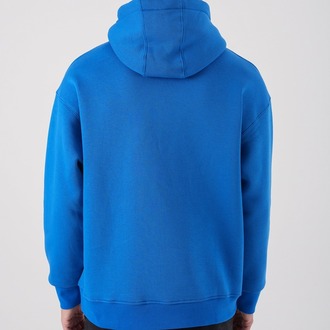 Kapüşonlu Mavi Sweatshirt Hoodie
