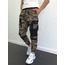 Kamuflaj Kargo Cepli Siyah Garnili Jogger Pantolon STGN-3005-1