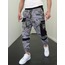 Kamuflaj Kazayağı Desenli Siyah Garnili Jogger Pantolon STGN-3005-4