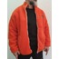 Oversize Fermuarlı Peluş Ceket Turuncu