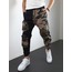 Kamuflaj Kargo Cepli Siyah Jogger Pantolon STGN-3002SYH