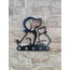 ( Dog And Cat ) Metal Duvar Anahtar Askılığı - Dekor Banyo Askılık Anahtarlık.